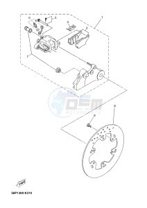 XT660ZA XT660Z ABS TENERE (2BE3 2BE3 2BE3) drawing REAR BRAKE