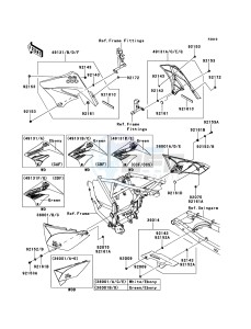 KLX125 KLX125CCF XX (EU ME A(FRICA) drawing Side Covers/Chain Cover