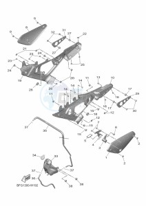 XSR125 MTM125 (BGX3) drawing SIDE COVER