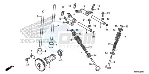 TRX420FA6G TRX420 Europe Direct - (ED) drawing CAMSHAFT/VALVE