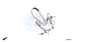 TRX250TEC drawing CAM CHAIN/ TENSIONER