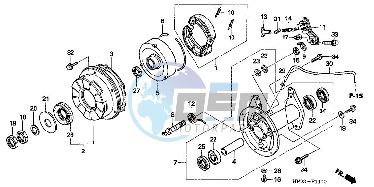 REAR BRAKE PANEL