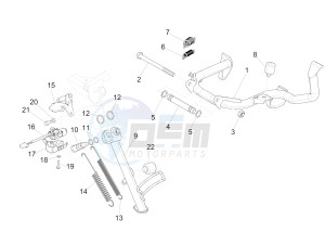 SUPER GTS 125 4T 3V IE NOABS E2-E3 (APAC) drawing Stand/s