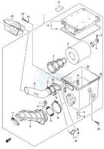 LT-Z400 drawing AIR CLEANER