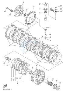 FZ1-N FZ1 (NAKED) 1000 (1EC6) drawing CLUTCH