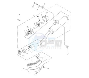 WR F 450 drawing EXHAUST