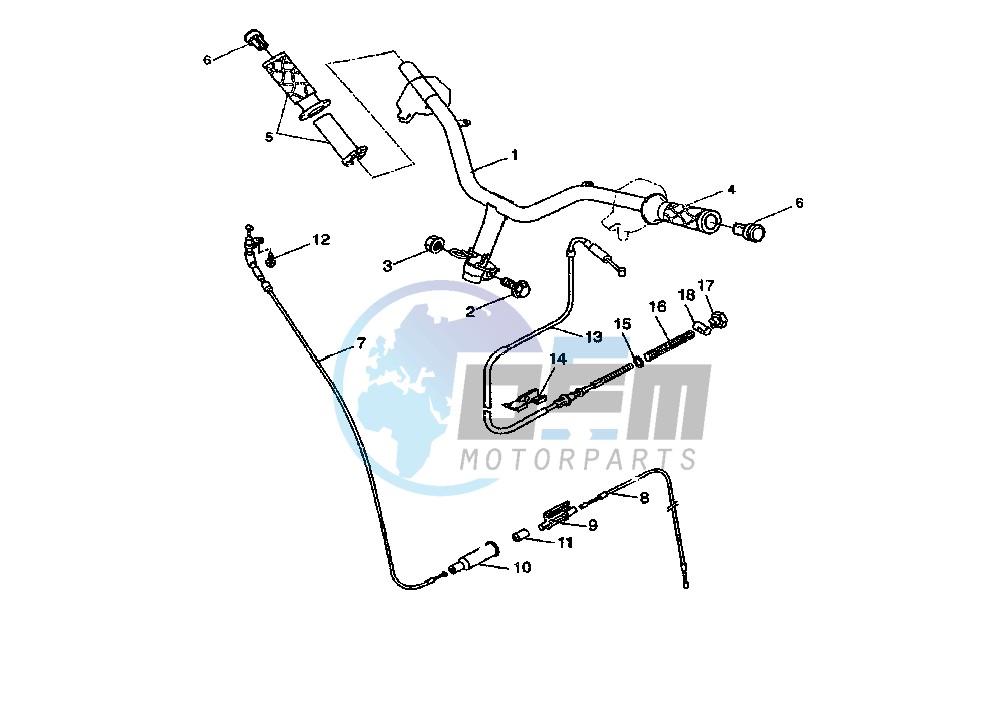 STEERING HANDLE-CABLE