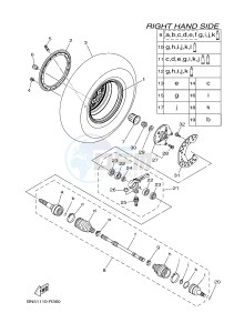 YXE700ES YXE70WPSG WOLVERINE R (BN54) drawing FRONT WHEEL 2