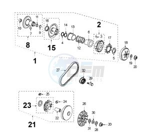 SAT 250 drawing CLUTCH