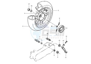 BW'S ORIGINAL 50 drawing REAR WHEEL