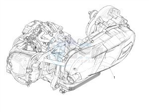 PRIMAVERA 125 4T 3V IGET IE ABS-NOABS E2-E4 (APAC) drawing Engine, assembly