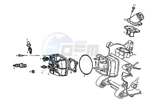 GP 1 EURO2 - 50 cc drawing CYLINDER HEAD