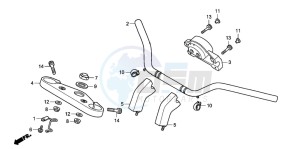 VTX1800C drawing HANDLE PIPE/TOP BRIDGE