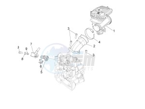 RS4 125 4T drawing Throttle body