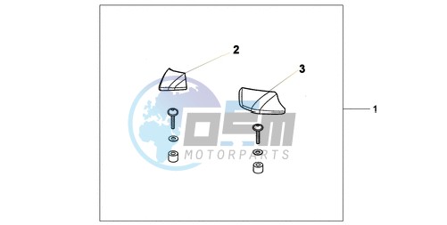 PILLION ARM REST SET