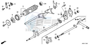 TRX420FM2H Europe Direct - (ED) drawing GEARSHIFT FORK (TRX420FE1/FM1/FM2/TE1/TM1)