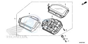 CBR1000RAG CBR1000 - Fireblade ABS Europe Direct - (ED) drawing METER