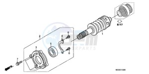 ST1300A9 UK - (E / ABS MKH MME) drawing PRIMARY SHAFT