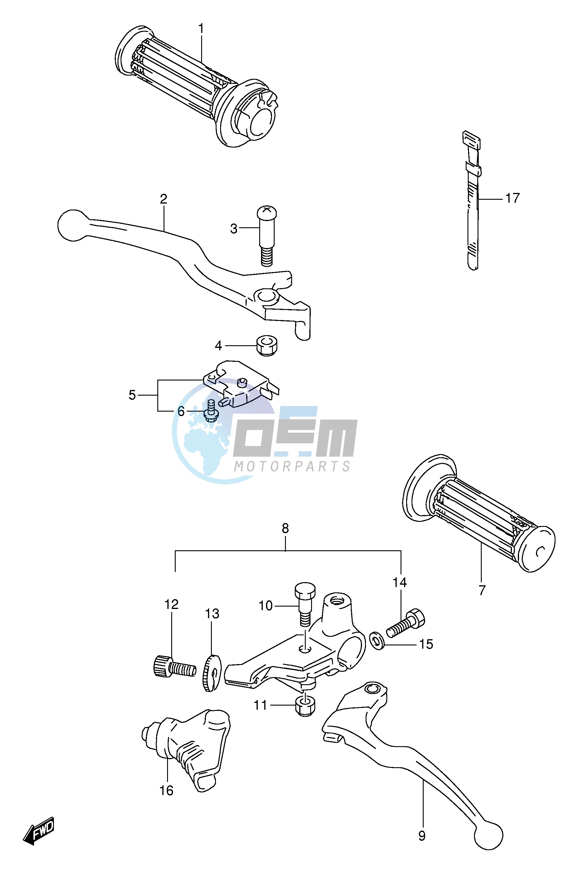 HANDLE LEVER (MODEL Y)