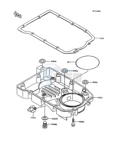 ZX 600 C [NINJA 600R] (C10) [NINJA 600R] drawing OIL PAN