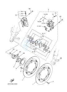 MT09TRA MT-09TRA TRACER 900 (2SC3) drawing FRONT BRAKE CALIPER