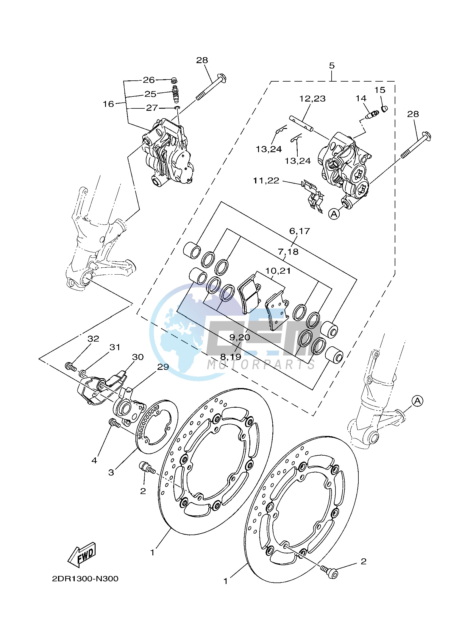 FRONT BRAKE CALIPER