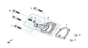 GTS 125I ABS drawing WATERPOMP COVER