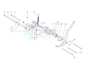 Liberty 125 4T PTT E3 (E) (EMEA) drawing Swinging arm