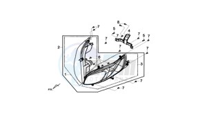 MAXSYM 400I (L8) EU drawing HEAD LAMP COMPLETE