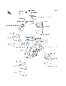 JET SKI STX-15F JT1500A6F FR drawing Engine Mount