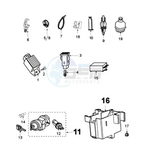 LUDIX 10 RBA ONE drawing ELECTRONIC PART WITH CDI