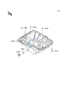 Z1000SX ABS ZX1000HDF FR GB XX (EU ME A(FRICA) drawing Oil Pan