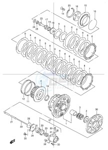 GSX1200 (E4) drawing CLUTCH