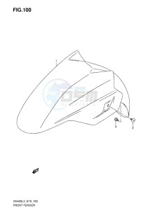 AN400Z ABS BURGMAN EU-UK drawing FRONT FENDER