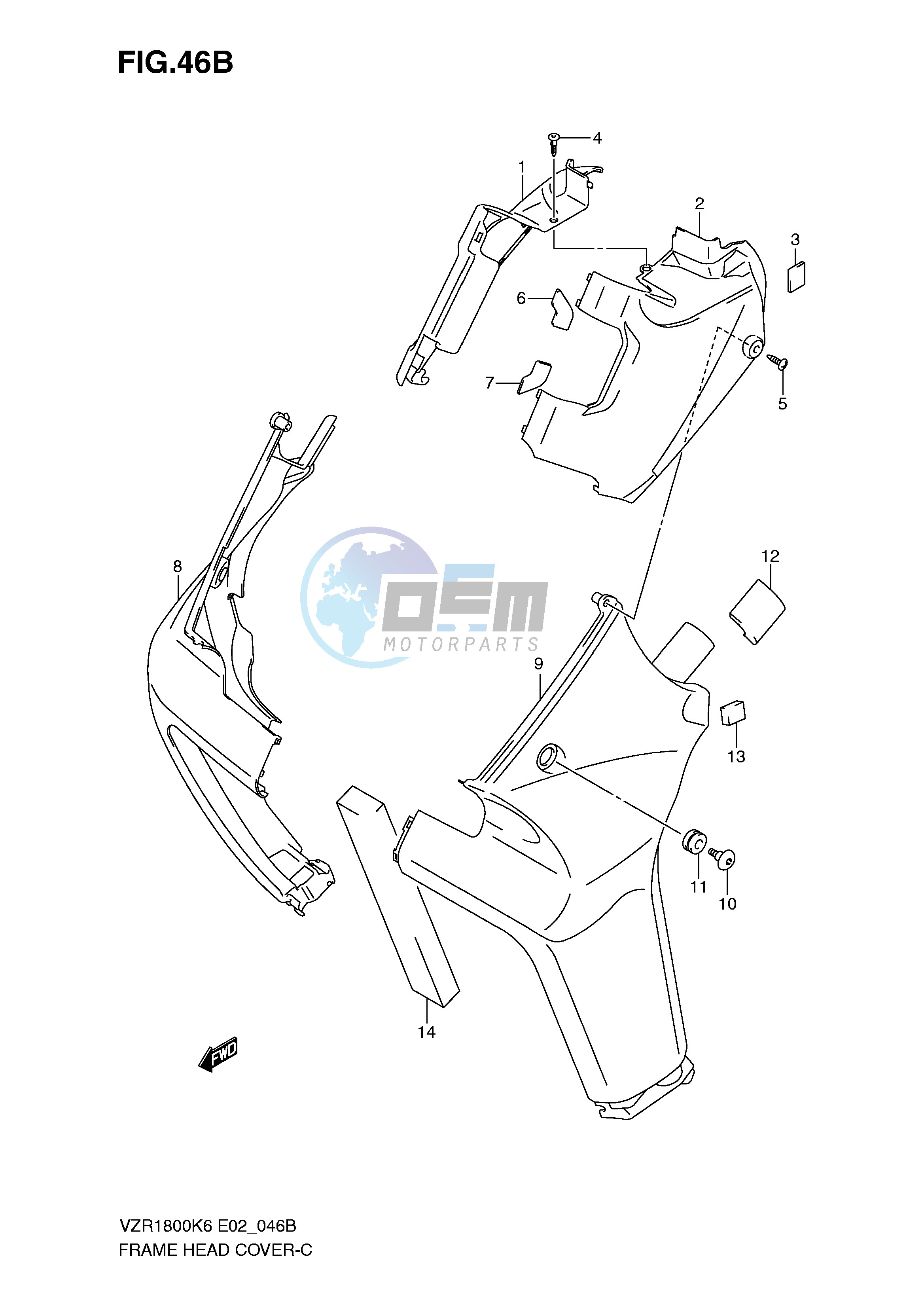 FRAME HEAD COVER (VZR1800K8 U2K8 NK8 NU2K8)