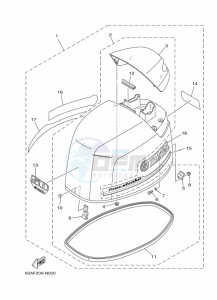 F50DETL drawing TOP-COWLING