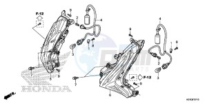 SH125G SH125S UK - (E) drawing FRONT WINKER