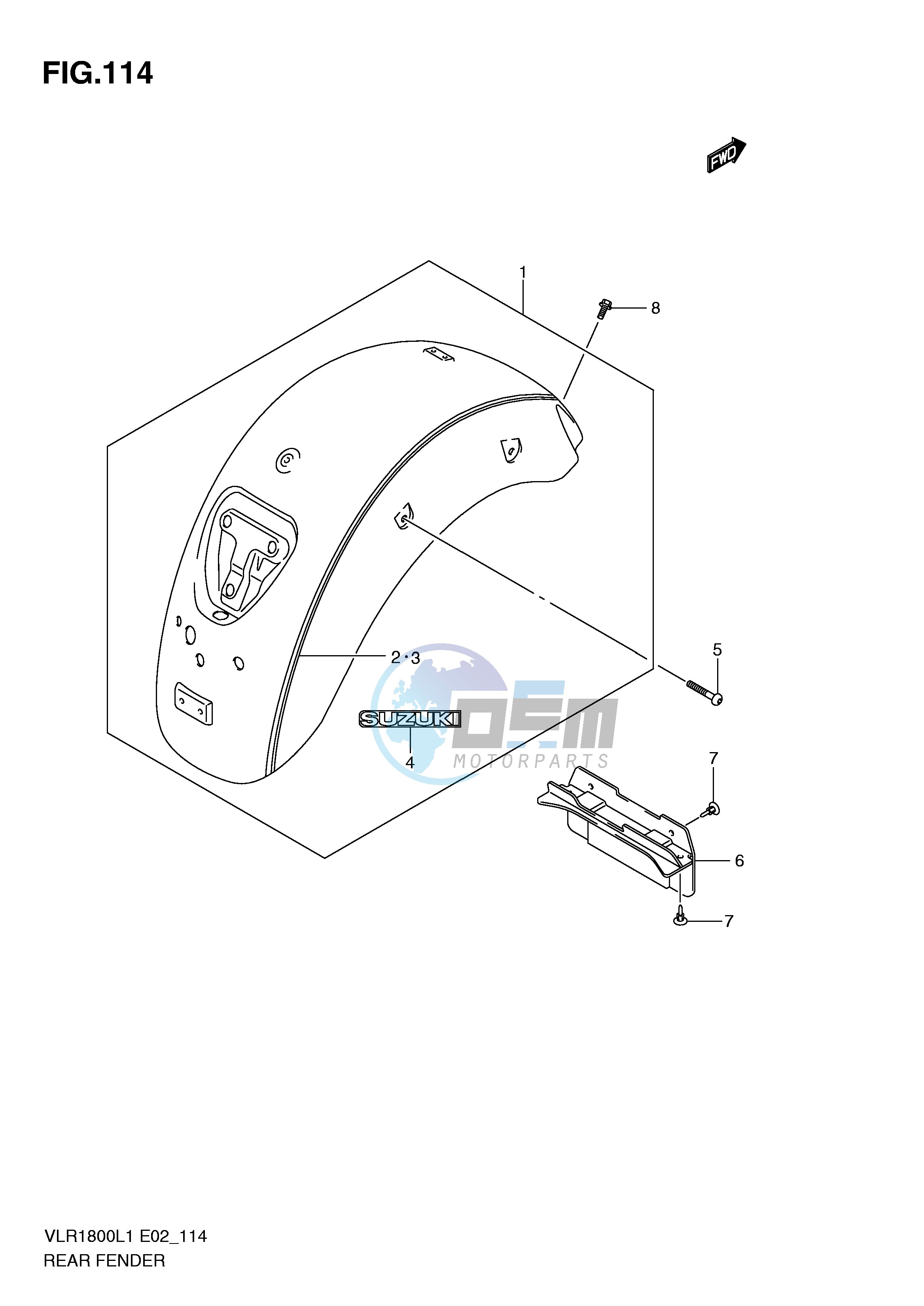 REAR FENDER (VLR1800TL1 E2)