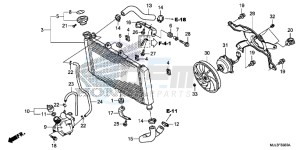 NC750XE NC750X Europe Direct - (ED) drawing RADIATOR