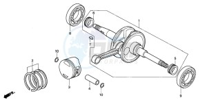 SH150 125 drawing CRANKSHAFT/PISTON