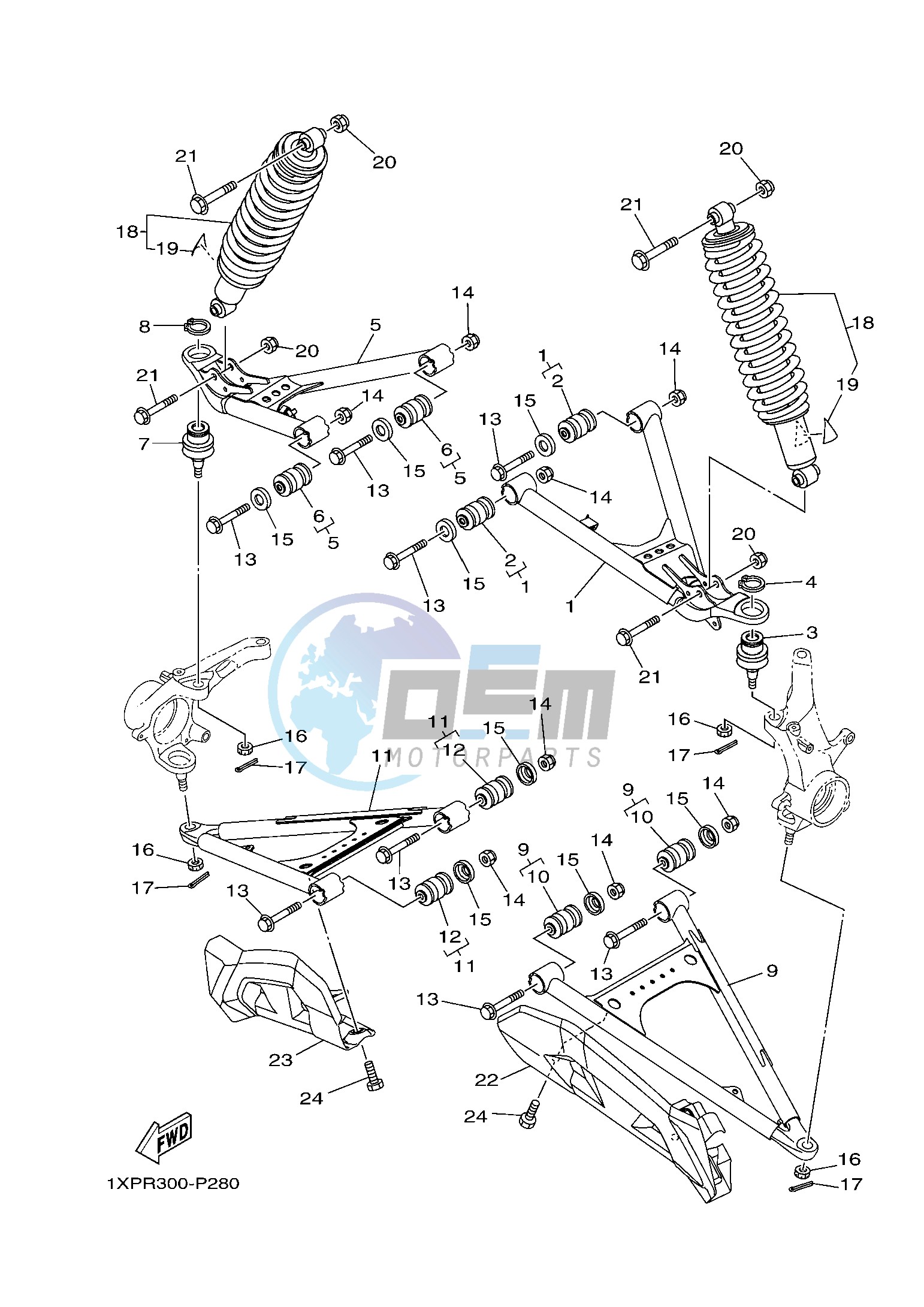 FRONT SUSPENSION & WHEEL