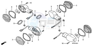 CBR125RW9 UK - (E) drawing WINKER (CBR125RW7/RW9/RWA)