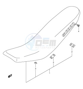 DR-Z400 (E3-E28) drawing SEAT (MODEL Y K1)