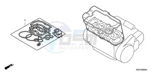 CBR1000RA9 Europe Direct - (ED / ABS MME REP) drawing GASKET KIT A