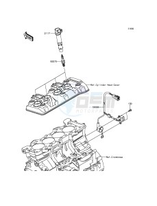 NINJA ZX-6R ZX600RFF FR GB XX (EU ME A(FRICA) drawing Ignition System