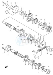 DR-Z400 (E3-E28) drawing TRANSMISSION