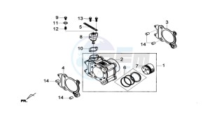 Joymax 300i ABS drawing CYLINDER MET PISTON