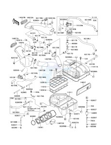 ZX 1100 D [NINJA ZX-11] (D7-D9) [NINJA ZX-11] drawing AIR CLEANER