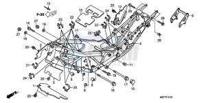 XL1000VA9 France - (F / ABS CMF) drawing FRAME BODY (XL1000VA)