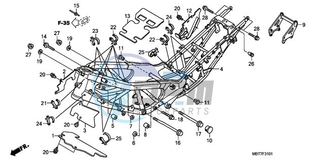 FRAME BODY (XL1000VA)